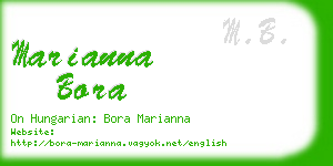 marianna bora business card